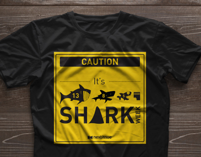 Next Issue Shark's Week T-Shirt Design