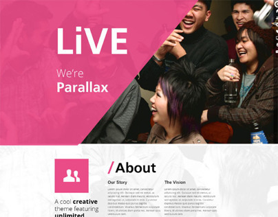 WordPress OnePage Bootstrap Parallax Theme - Live
