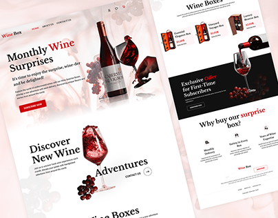 Wine Complete Website UI Design