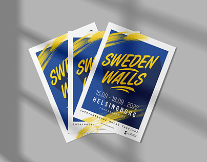 Sweden Walls mural festival branding