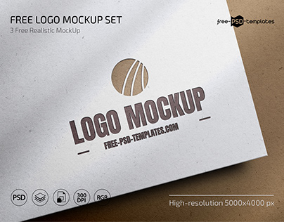Free Logo Mockup Template Set