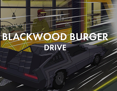 2D animation for our favorite "BlackWood Burger"