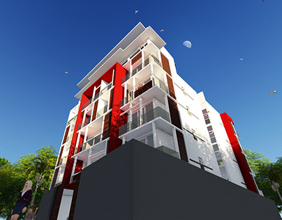 Proposed Apartment in Rajagiriya - 3D views