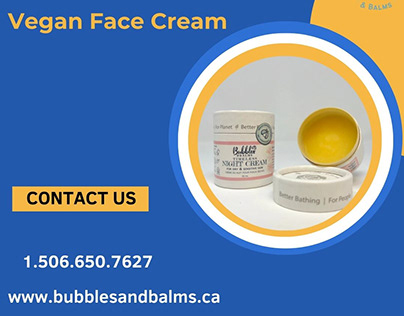 Provides a Vegan Face Cream