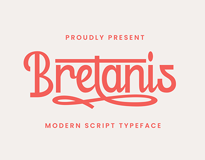 Bretanis - Modern Script Typeface