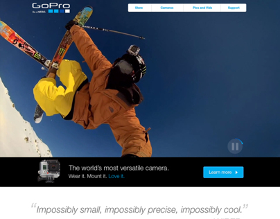 GoPro Home Page