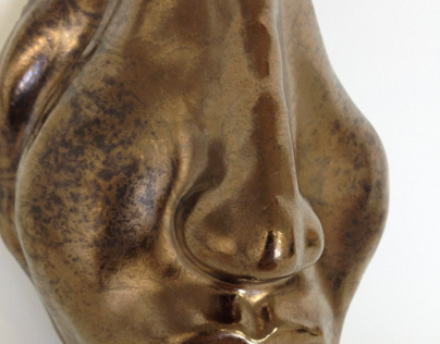 Bronze Clay Face