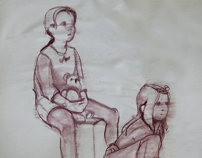Figure Drawing, children