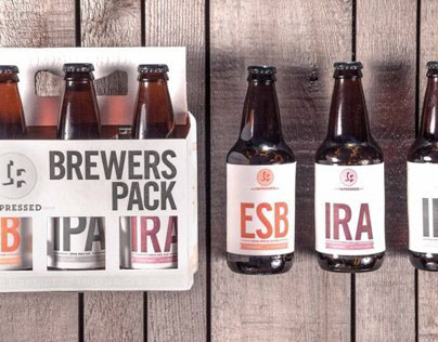 Impressed Brewing Company Letterpress Packaging