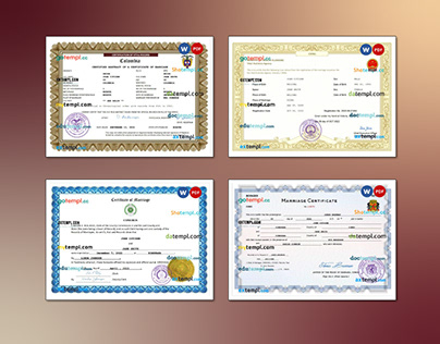 Colombia,China,Comoros,Congo certificate templates
