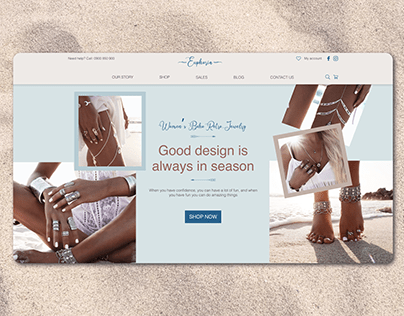Euphoria E-commerce website Jewelry Shop UI/UX Design