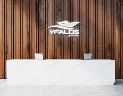 Yfalos Logo design and mockups