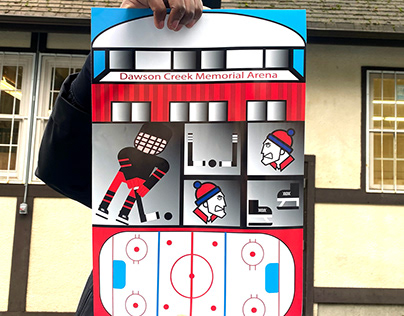 Ice hockey poster