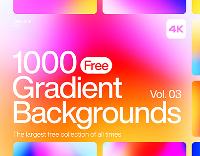 1,000 Free Gradient Backgrounds Vol. 03