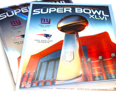 Super Bowl XLVI Guide & Ticket Art