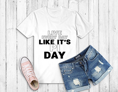 Live Every Day Like it's Pi-Day - Vintage T-Shirt