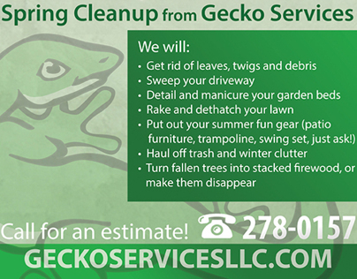 2013 Spring Marketing Campaign for Gecko Services