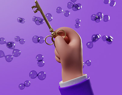 Patience is the Key - 3d Illustration & Animation