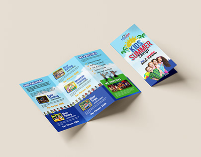 Tri-fold Brochure Design Kids Camp