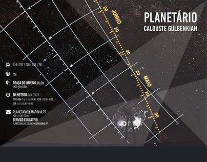 Folheto Planetário Calouste Gulbenkian