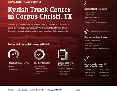 Commercial Trucks & Service from the Kyrish Truck Cente
