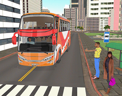 Bus Simulation Render