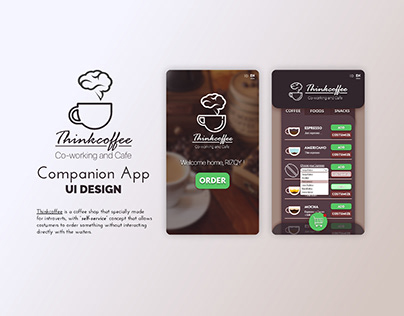 Coffee Shop Companion App UI Design