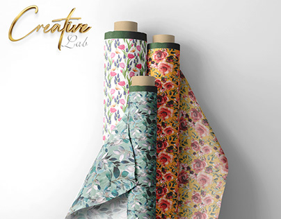 Textile Digital Print Floral Seamless patterns Design