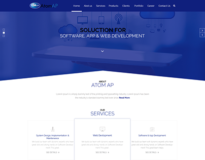 Atom AP Website Design