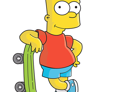 Ilustración de Bart Simpson