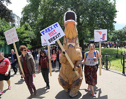 Viral T-Rex Protest Ideation (extensive press coverage)