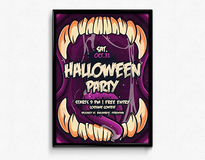 Halloween Illustration Poster