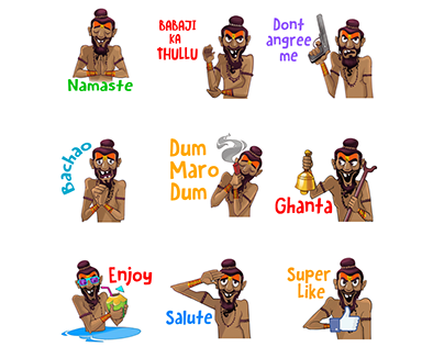BABAJI STICKERS for 9apps