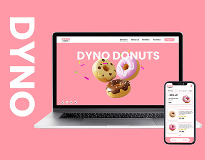 UX/UI : Dyno Donuts Website Design