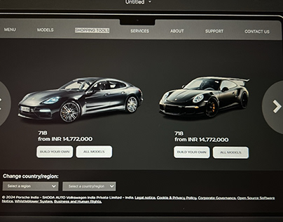 Porsche website rebuilt