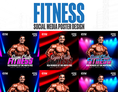 Fitness Social Media Poster Design