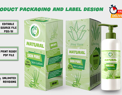 Product label, and product packaging design