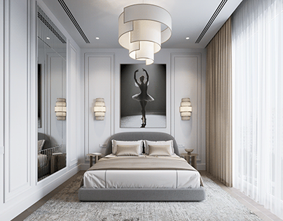 Luxury bedroom in Moscow