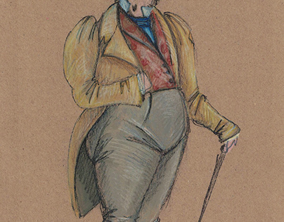 Costume designes for the play "Pickwick Club"