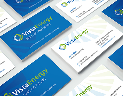 PRINT DESIGN: Vista Energy (Australia) - Business Cards