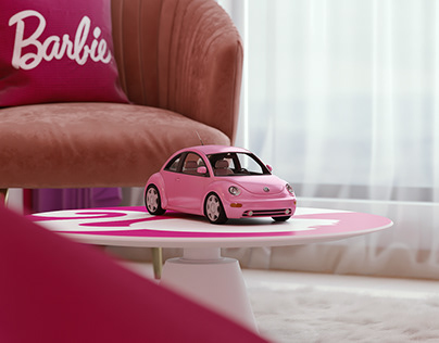 Barbie hotel room