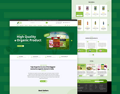 Teja Organics Website Redesign