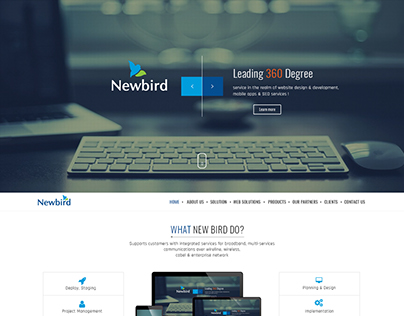 New Bird Home Page Design