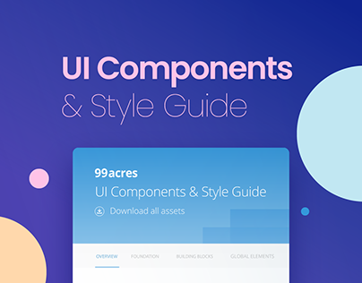 UI Components & Style Guide for 99acres