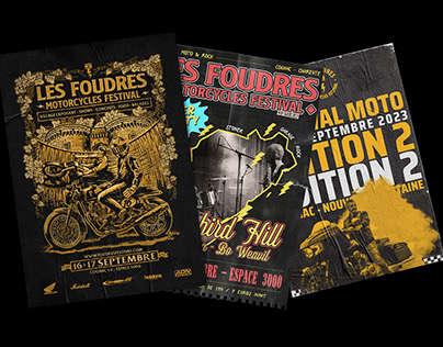 Les Foudres Motorcycles Festival II - Communication