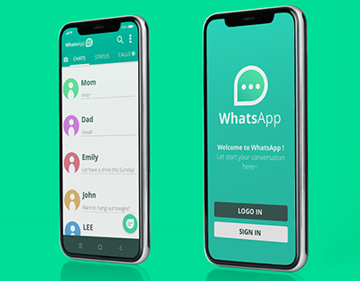 WhatsApp brand identity redesign concept