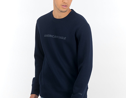 Buy American Eagle Blue Sweatshirt For Men Online