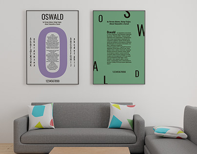 Постеры, посвященные шрифту "Oswald"
