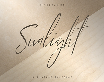 Sunlight - Signature typeface