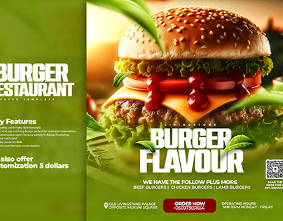 Project thumbnail - Burger Restaurant Flyer Template